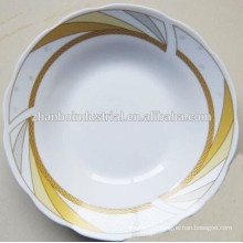 Wholesale white porcelain soup plate / ceramic dishes